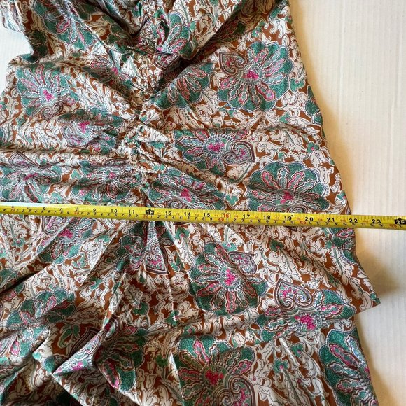 Veronica Beard Sz 14 Aldana Ruched Paisley Midi-Dress NWT $698 - Picture 15 of 16